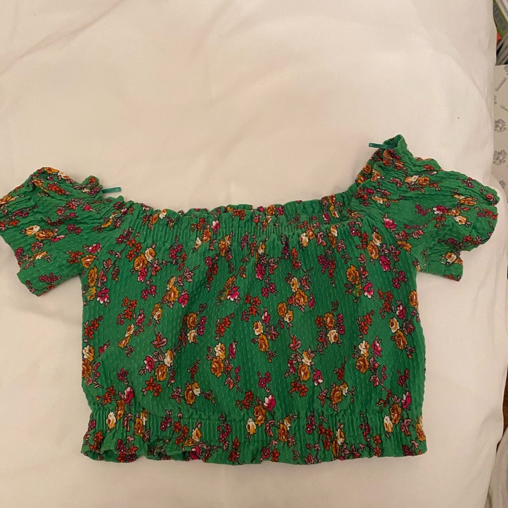 Topshop off the shoulder top